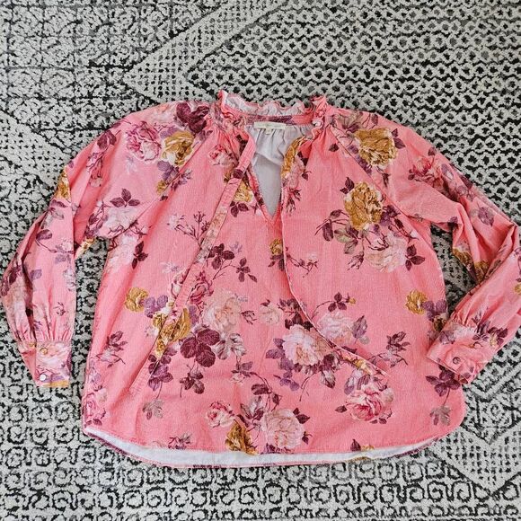 Loveshackfancy Corduroy Willow Top in Charleston Pink Size Small - Picture 3 of 7